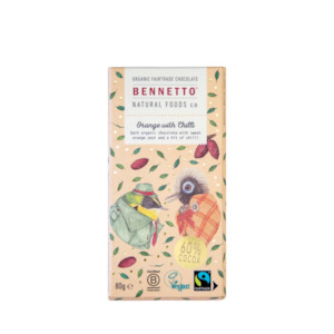Pantry: Orange with Chilli Organic Chocolate Block 80g