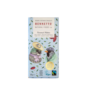 Pantry: Coconut Flakes Organic Chocolate Block 80g