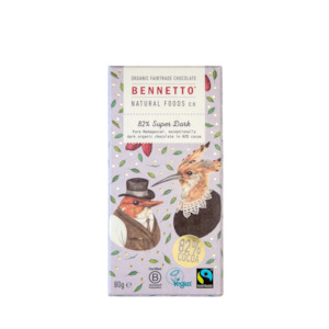 82% Super Dark Organic Chocolate Block 80g