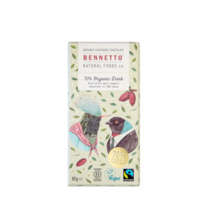 Pantry: 70% Organic Dark Organic Chocolate Block 80g