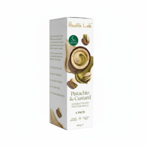 New: Health Lab Ball Pistachio & Custard 40g - Box of 4