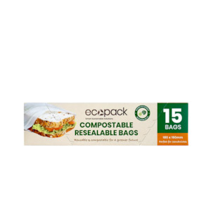Compostable Resealable Sandwich Bags