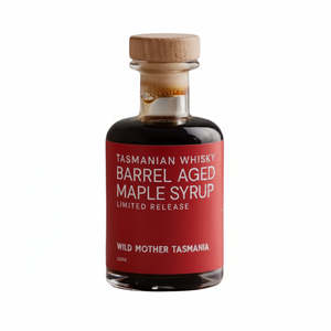 New: Wild Mother Tasmanian Whiskey Cask Aged Maple Syrup 200ml