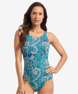 Jantzen Desert High Neck OP Aqua - Naturalwear NZ