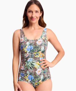 Products: Jantzen Tropica Pintuck OP Army - Naturalwear NZ