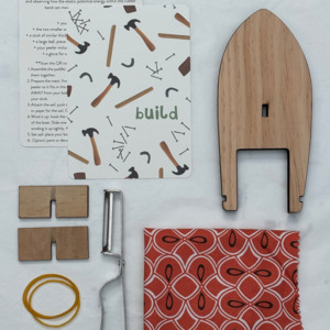 Build Your Own Box: Rubber-band Paddle Boat Kit
