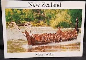General Souvenirs: NZ Photo Postcards:Maori Waka