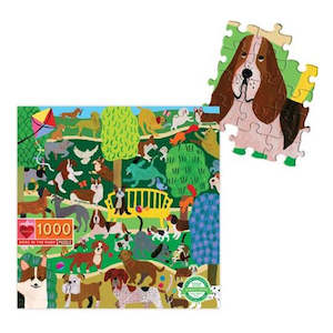 Puzzles Jigsaw: eeBoo: 1000pce Puzzle, Dogs in the Park