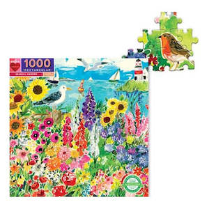 Puzzles Jigsaw: eeBoo: 1000pce Puzzle, Seagull Garden Rtg