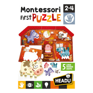 Ages 2: Montessori: First Puzzle The Farm