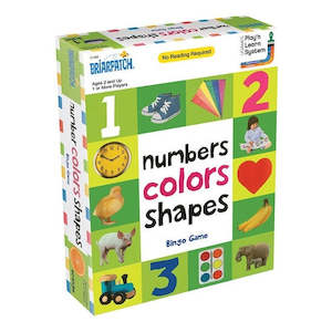 Ages 2: Numbers, Colours, Shapes Bingo Game