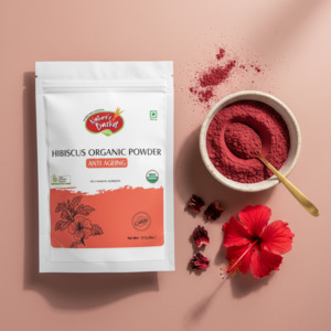 Herbal Powders: Organic Hibiscus Powder 227g - For Hair & Skin Beauty