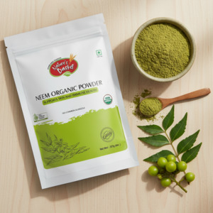 Organic Neem Powder 227g (USDA Certified) – Clear Skin, Scalp & Gut Support