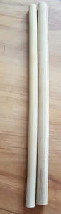 2 x Natural Bamboo straws