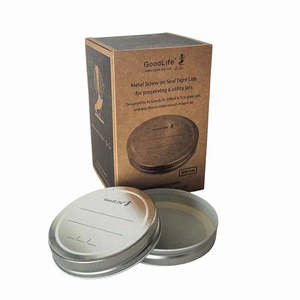 Metal screw top lids for canning and preserving- 12 pack