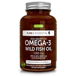 Omega 3 6 9 Oils: Pure & Essential Omega-3 Wild Fish Oil & Astaxanthin 180 Capsules | 3 Month Supply