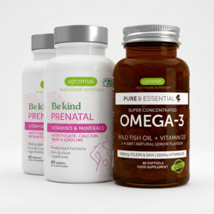 Omega 3 6 9 Oils: PREGNANCY & POSTNATAL STACK - TWO MONTH SUPPLY | NATURES PUREST