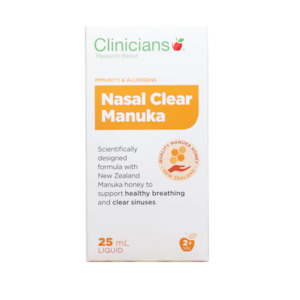 Clinicians: Clinicians Nasal Clear Manuka 25ml