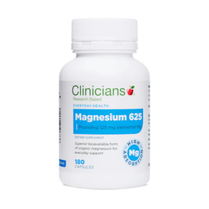 Clinicians: Clinicians Magnesium 625 90s