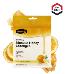 Comvita Manuka Honey Lozenge Zesty Lemon 40s