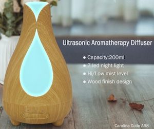 Oil Diffusers: Aroma Diffuser Light Wood AR8