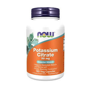 Now Supplements: Now Potassium Citrate 99mg 180s