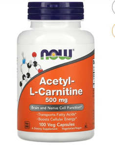 Now Supplements: NOW Acetyl-L Carnitine 500mg 100's
