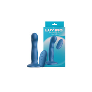 Anal Toys: Ws38: Wavy Strap On Luv Vibe - Blue