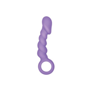 Venus 4" Silicone Butt Plug 2B Purple
