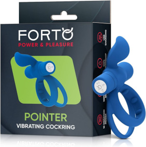 Pointer Vibrating Cockring - Blue