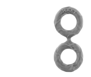 Cock Rings: Model D - Double C-Ring Size 2 Grey