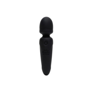 Mini Vibes: Fifty Shades of Grey Sensation Rechargeable Mini Wand Vibrator Black