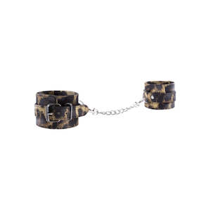 Kink: Leopard PU Leather Wrist Cuffs