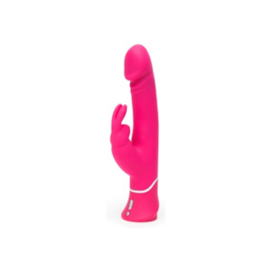 Happy Rabbit: Happy Rabbit Realistic Dual-Density Rechargeable Rabbit Vibrator Pink