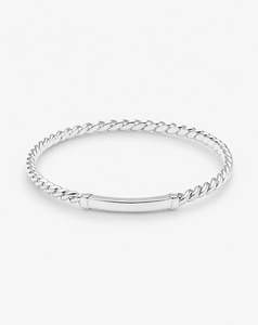 Knots Bangle White Gold