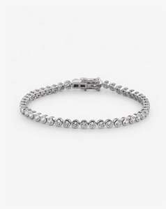 Classic Bezel-Set Diamond Tennis Bracelet - 2.9mm