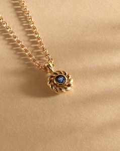 Necklaces: Sapphire Darling Knots Necklace