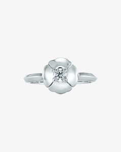 Rings: Romeo Flower Petit Solid Ring White Gold