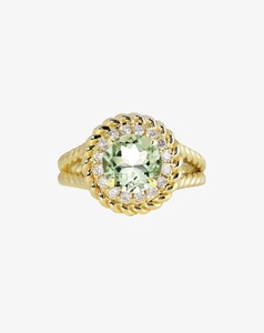 Mint Quartz Grand Knots Ring