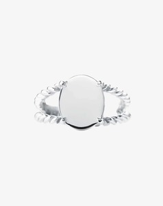 Rings: Knots Signet Ring White Gold