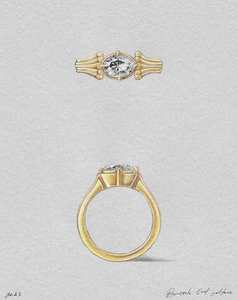 Boussole Collection: Oval Boussole Solitaire