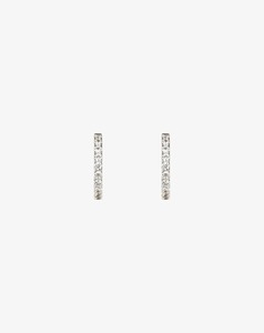 Classic Scallop Set Diamond Hoops