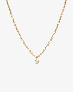 Classic Fine Diamond Necklace in Yellow Gold