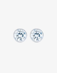 Classic Diamond Studs in White Gold