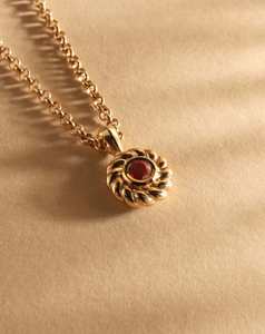 Ruby Darling Knots Necklace