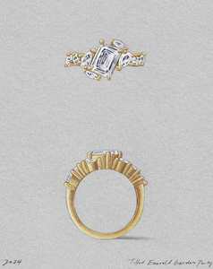 Tilted Emerald Garden Party