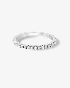 Wedding Bands: Scallop Set Diamond Band