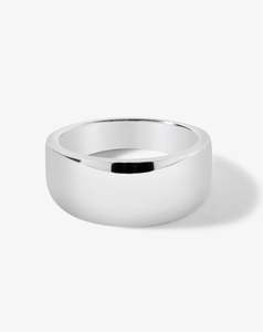 Mens Wedding Bands: Classic Tapered Soft Round Band