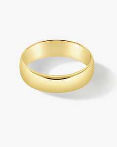 Mens Wedding Bands: Classic Half Round Band - Wide