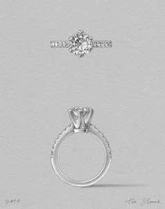 The Sloane Setting Scallop Band